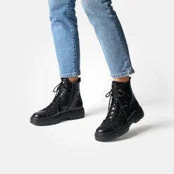 Schnürstiefelette mit Warmfutter 5287-076